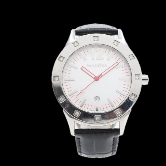 Vintage Pandora 811007WH Imagine Grand Men's Quartz Wristwatch Swiss Steel - Picture 1 of 5